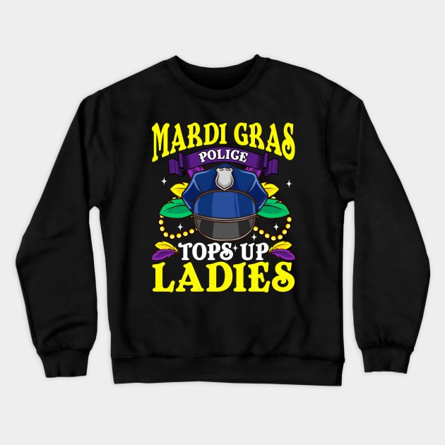 Mardi Gras Police Crewneck Sweatshirt by E